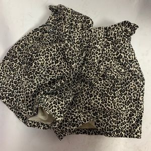 Animal Print Stretchy Short Pants